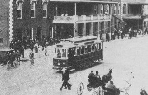 Columbus, GA Trolley on 10th Street in 1900